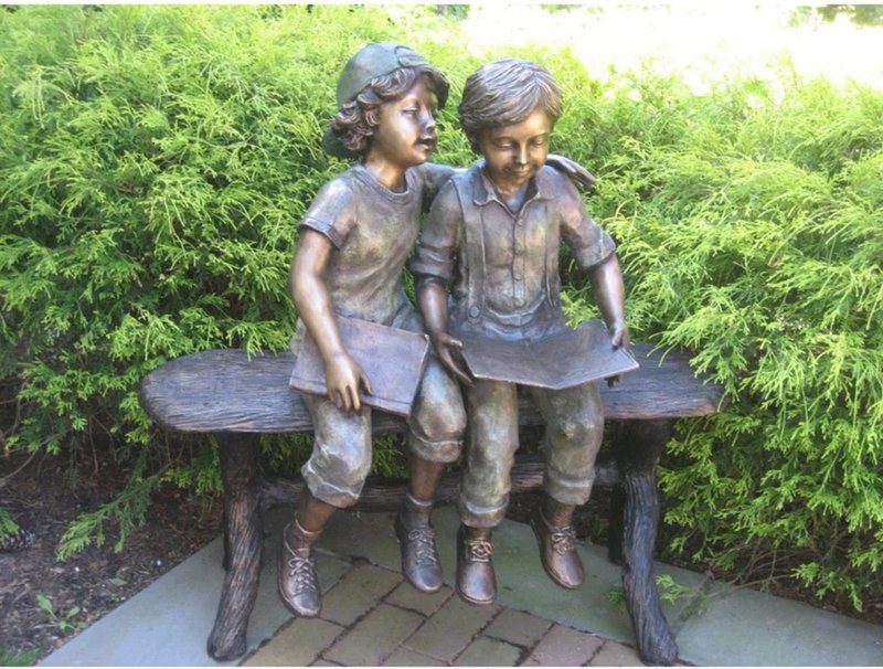 bronze kids statue for sale-YouFine Sculpture
