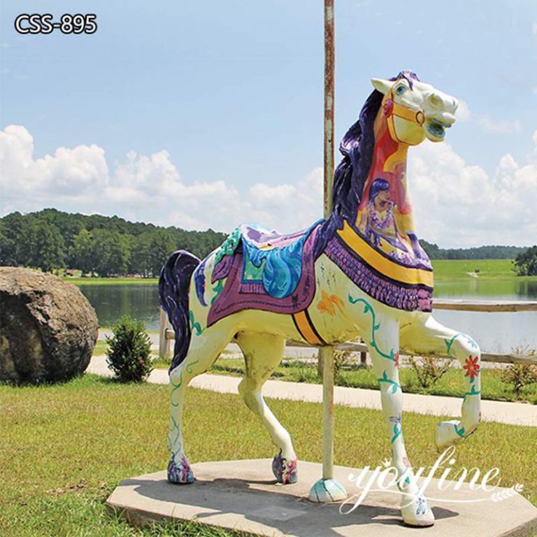 high-quality fiberglass carousel statue-YouFine Sculpture