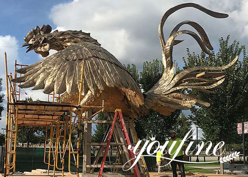 2Large chicken statue outdoor decor-YouFine Sculpture
