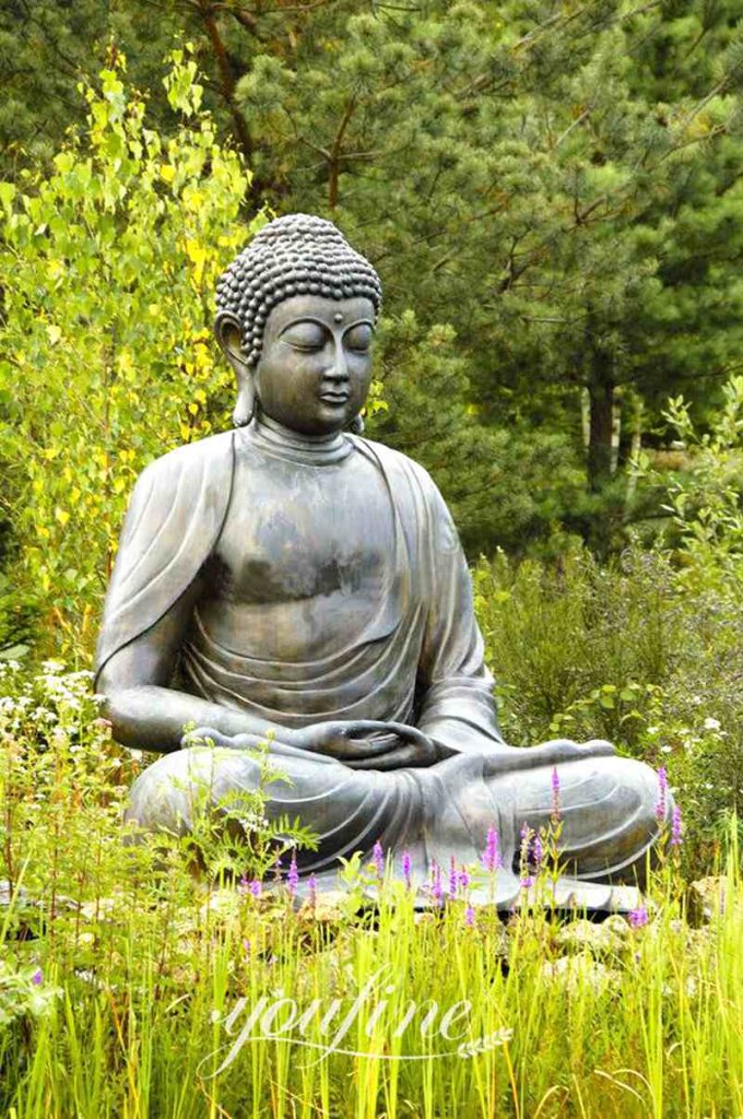 Large Antique Bronze Tian Tan Buddha Garden Statue Replica BOK1-361 - Bronze Buddha sculpture - 25