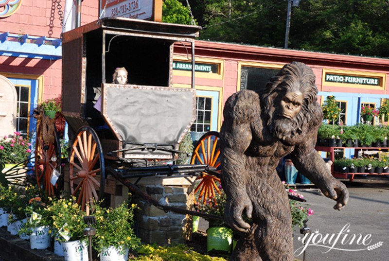 Custom BronzeLife Size Bigfoot Statue Direct Supply BOK1-319 - Bronze Animal Sculpture - 10