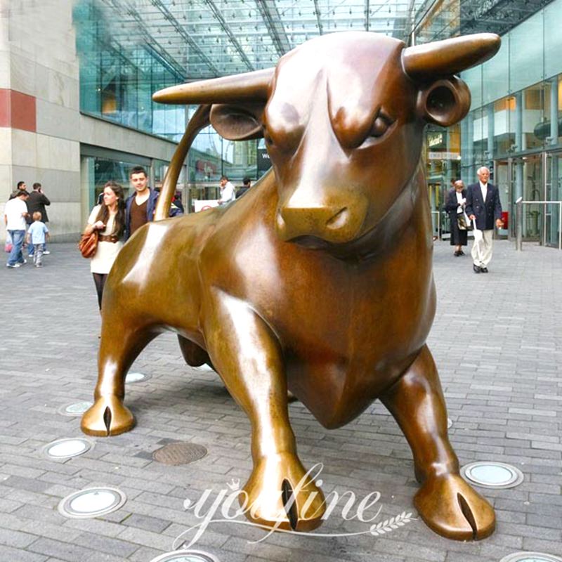 Wall Street Decoration Large Bronze Bull Statue for Sale BOKK-350 - Bronze Animal Sculpture - 7