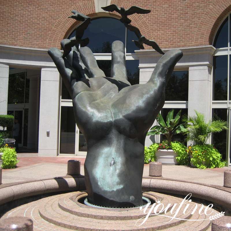 Custom Bronze Famous Lorenzo Quinn Hand Statue for Garden Manufacturer BOK1-362 - Abstract Bronze Sculpture - 8