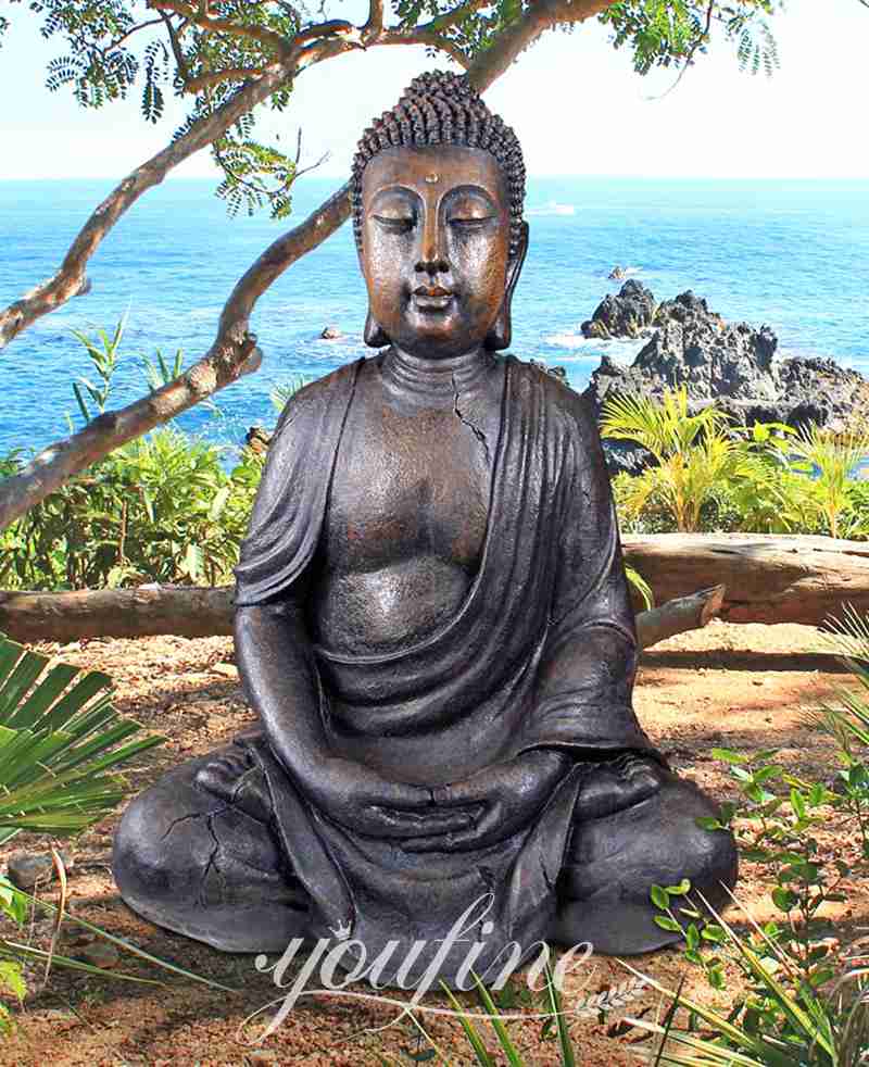 Large Antique Bronze Tian Tan Buddha Garden Statue Replica BOK1-361 - Bronze Buddha sculpture - 19