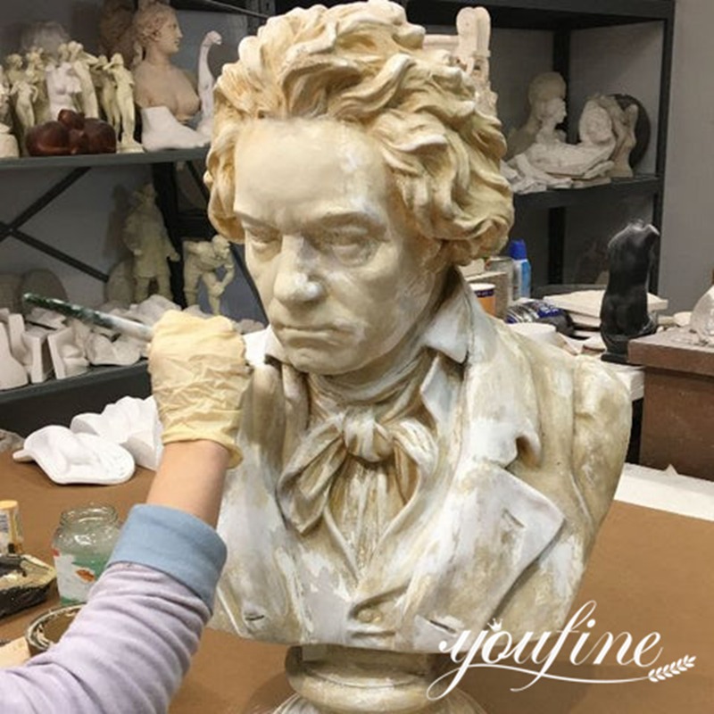 Classic Bronze Bust Statue of Beethoven Wholesale BoK1-369 - Bronze Classical Sculpture - 4