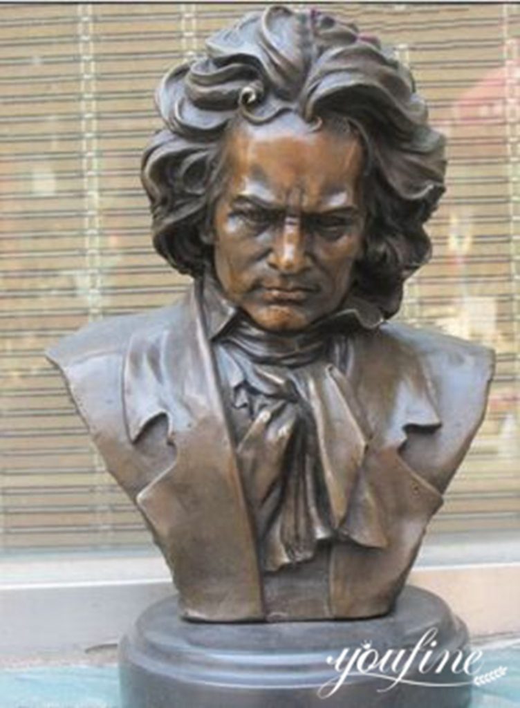 Classic Bronze Bust Statue of Beethoven Wholesale BoK1-369 - Bronze Classical Sculpture - 3