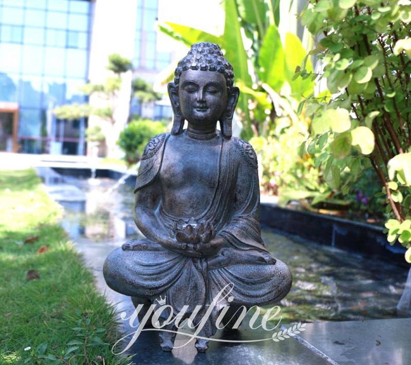 Large Antique Bronze Tian Tan Buddha Garden Statue Replica BOK1-361 - Bronze Buddha sculpture - 16