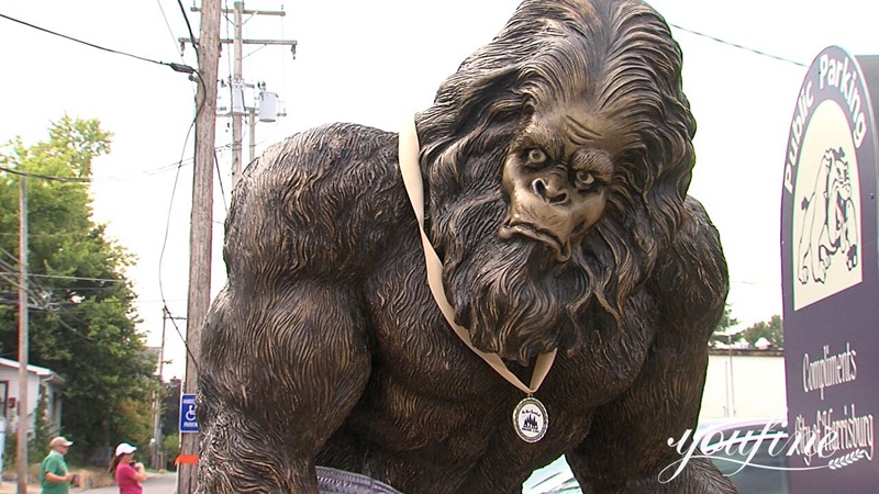 Custom Bronze Life Size Bigfoot Statue BOK1-319 - Bronze Monkey Statue - 5