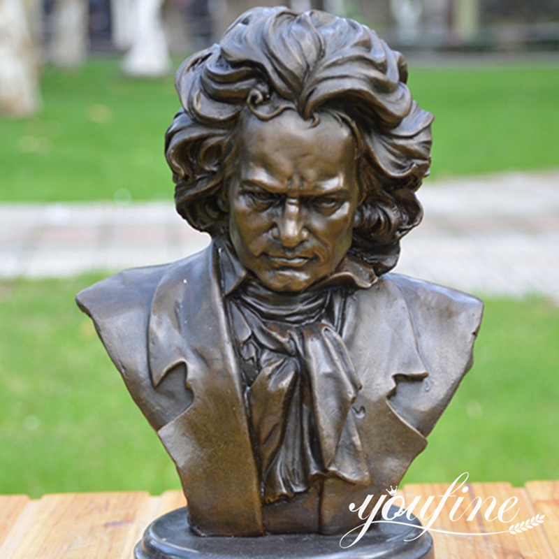 Classic Bronze Bust Statue of Beethoven Wholesale BoK1-369 - Bronze Classical Sculpture - 5