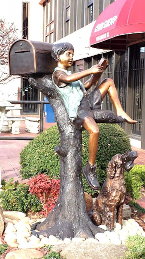 bronze mailbox statue-YouFine Sculpture
