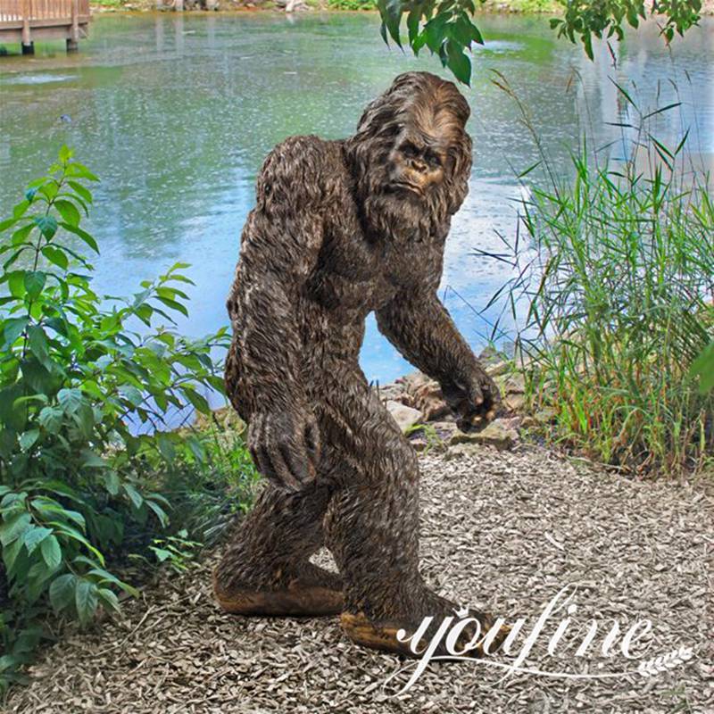 Custom BronzeLife Size Bigfoot Statue Direct Supply BOK1-319 - Bronze Animal Sculpture - 2