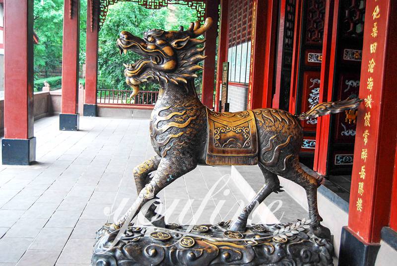 chinese kylin statue garden-YouFine Sculpture