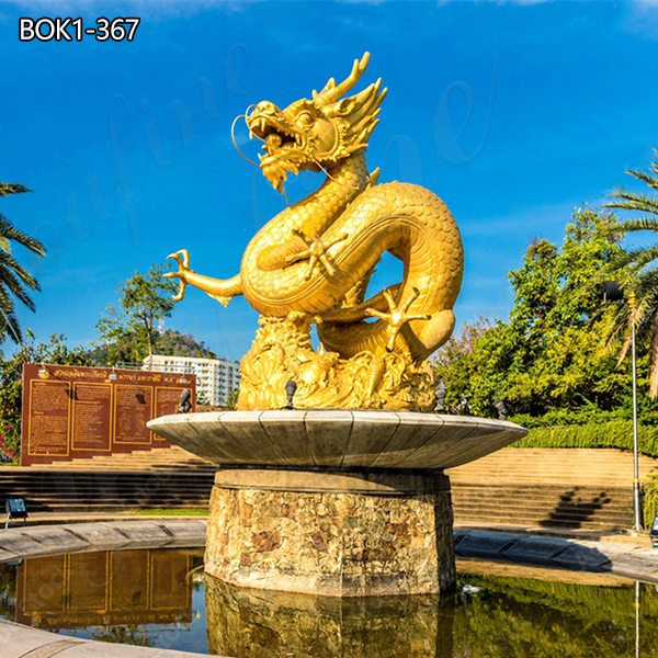 chinese water dragon sculpture-YouFine Sculpture