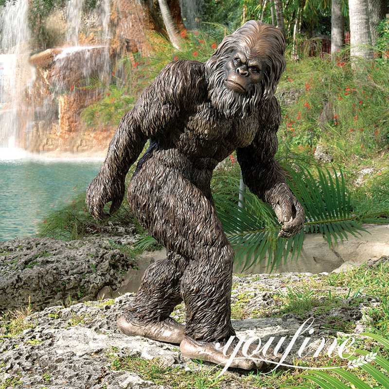 Custom Bronze Life Size Bigfoot Statue BOK1-319 - Bronze Monkey Statue - 7