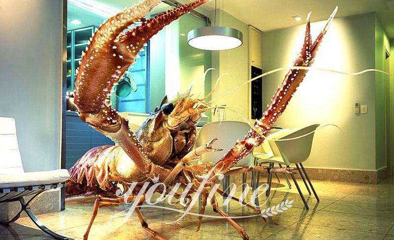 Fiberglass Lobster Butler Statue with Tray Manufacturers FOKK-009 - Fiberglass Statue - 20