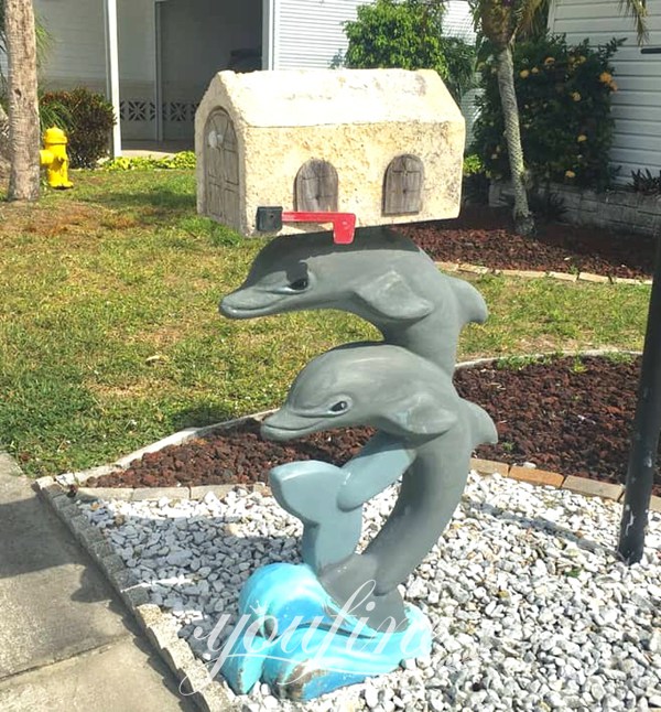 dolphin-mailbox-statue-YouFine Sculpture