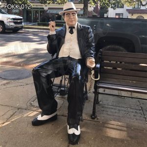 Life-size Custom Al Capone fiberglass Statue Manufacturer FOKK-012