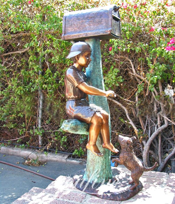 garden mailbox statue-YouFine Sculpture