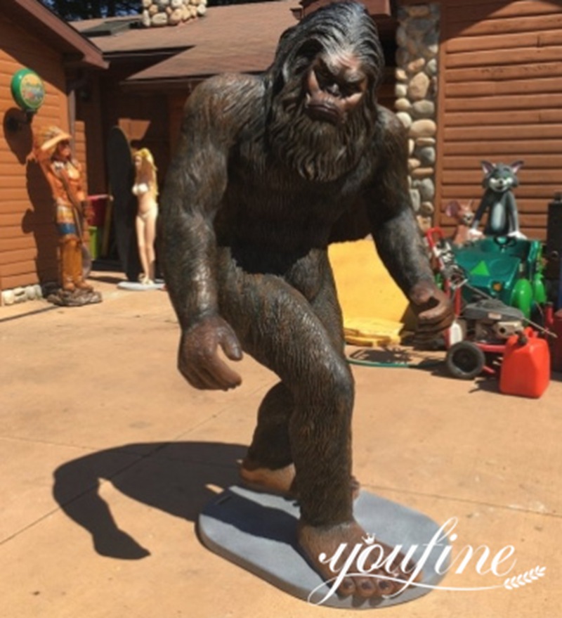 Custom BronzeLife Size Bigfoot Statue Direct Supply BOK1-319 - Bronze Animal Sculpture - 1