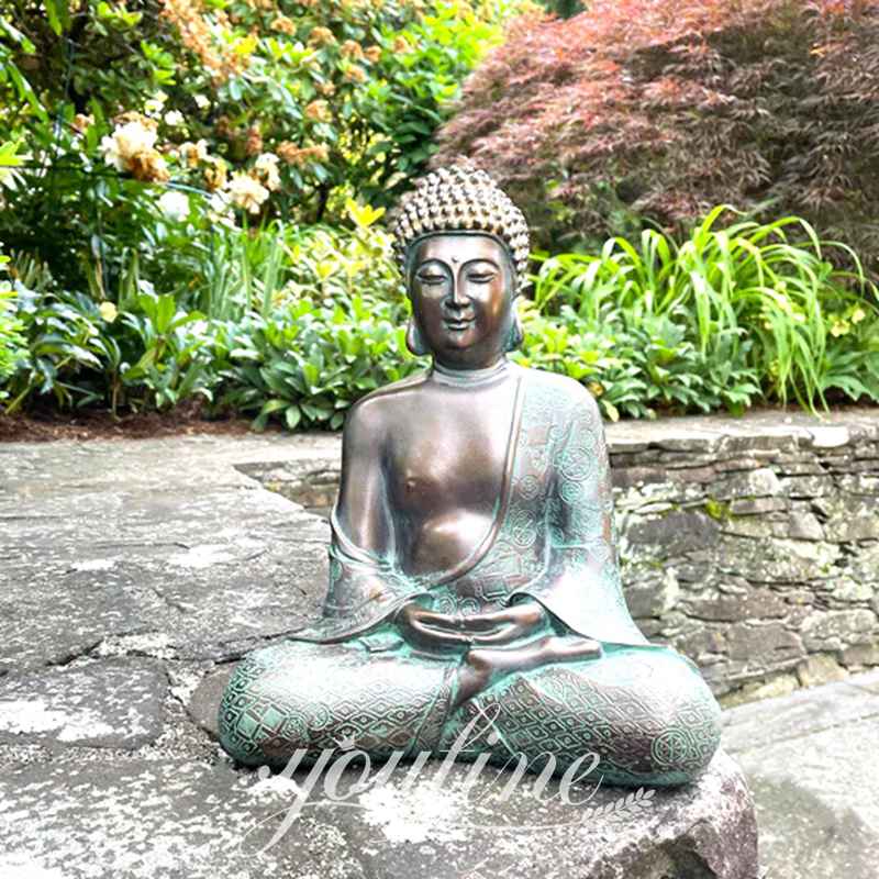 Large Antique Bronze Tian Tan Buddha Garden Statue Replica BOK1-361 - Bronze Buddha sculpture - 13