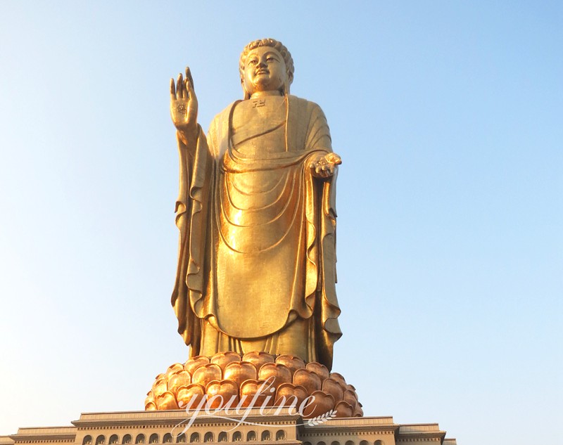 Large Antique Bronze Tian Tan Buddha Garden Statue Replica BOK1-361 - Bronze Buddha sculpture - 22