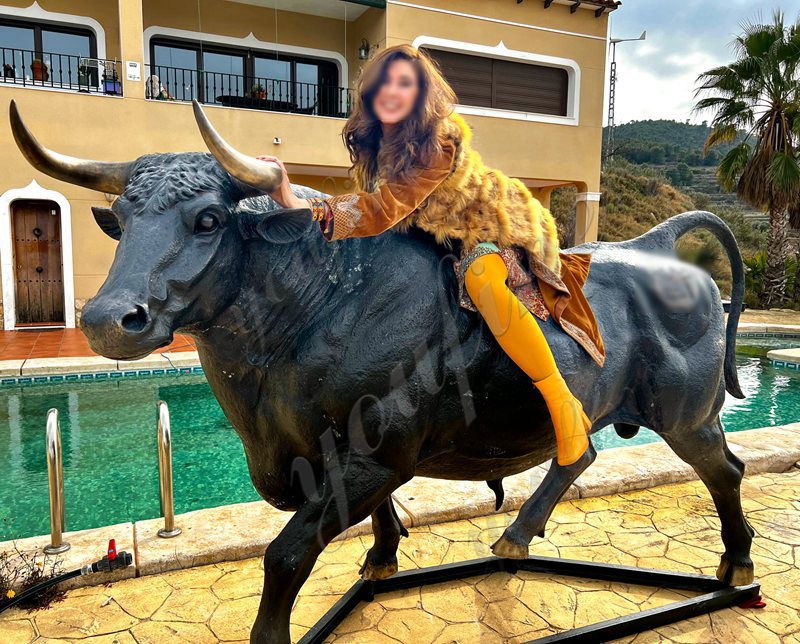 Bronze Life-Size Bull Statue for Outdoor Garden Decor for Sale BOKK-353 - Bronze Bull Sculpture - 6