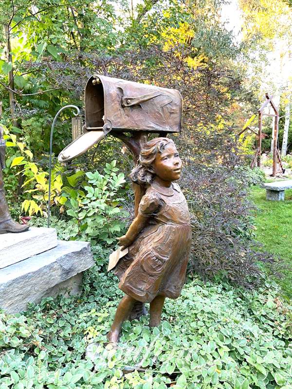 large bronze mailbox-YouFine Sculpture