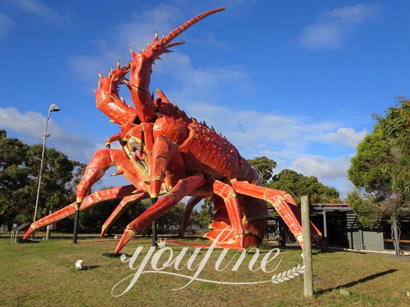 Fiberglass Lobster Butler Statue with Tray Manufacturers FOKK-009 - Fiberglass Statue - 22