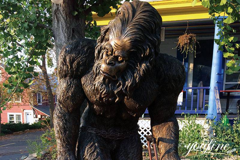 Custom Bronze Life Size Bigfoot Statue BOK1-319 - Bronze Monkey Statue - 6