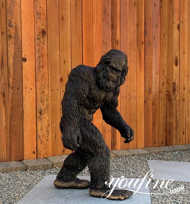 Custom BronzeLife Size Bigfoot Statue Direct Supply BOK1-319 - Bronze Animal Sculpture - 9