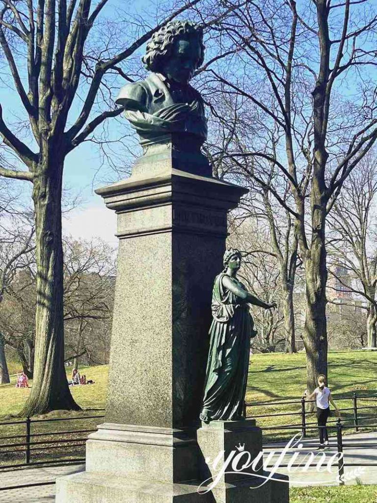 Classic Bronze Bust Statue of Beethoven Wholesale BoK1-369 - Bronze Classical Sculpture - 7