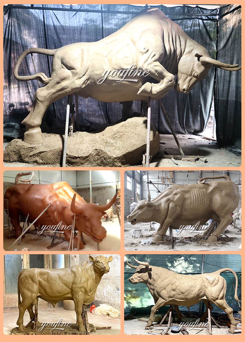 Bronze Life-Size Bull Statue for Outdoor Garden Decor for Sale BOKK-353 - Bronze Bull Sculpture - 2