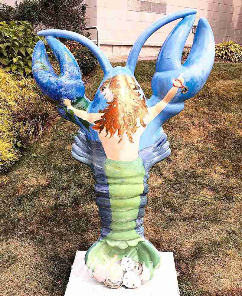lobster butler holding tray-YouFine Sculpture