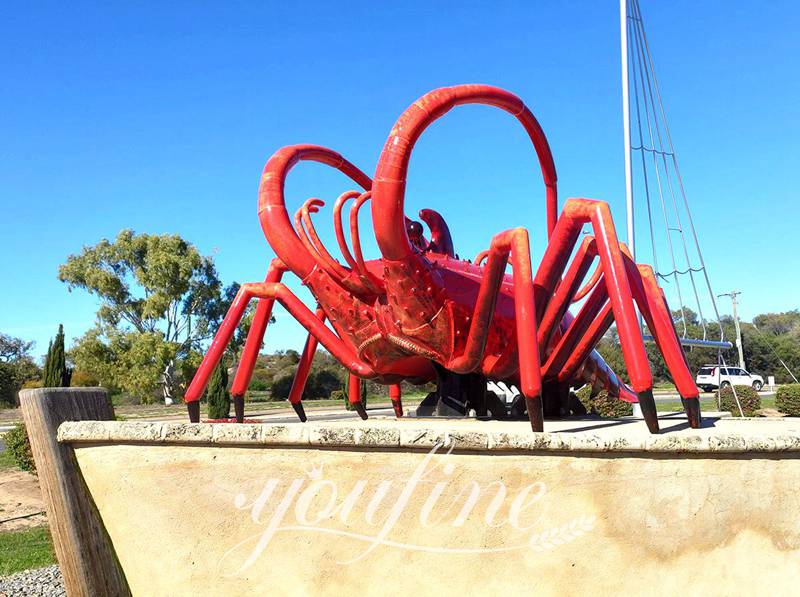 Fiberglass Lobster Butler Statue with Tray Manufacturers FOKK-009 - Fiberglass Statue - 21