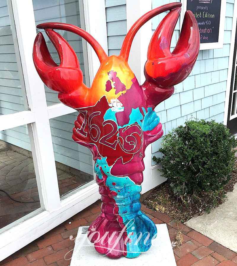 Fiberglass Lobster Butler Statue with Tray Manufacturers FOKK-009 - Fiberglass Statue - 6