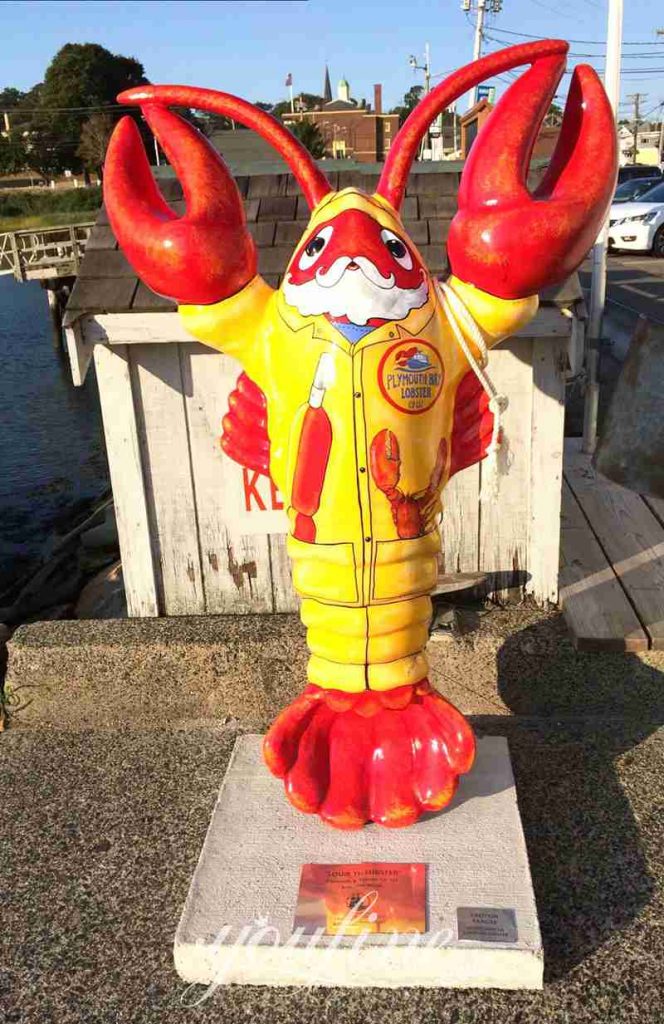 Fiberglass Lobster Butler Statue with Tray Manufacturers FOKK-009 - Fiberglass Statue - 8