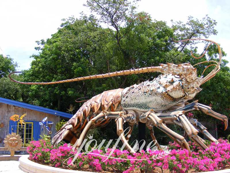lobster statue with tray-YouFine Sculpture