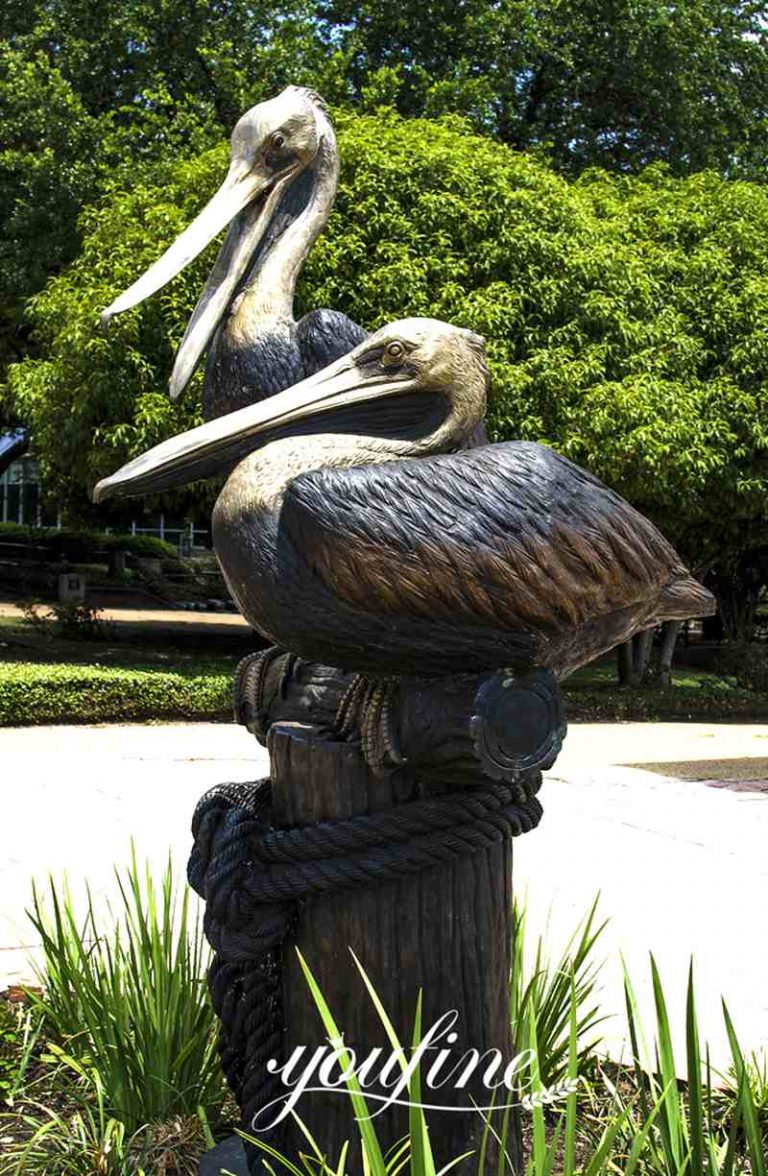 Large Outdoor Bronze Pelican Statue YouFine Bronze Sculpture