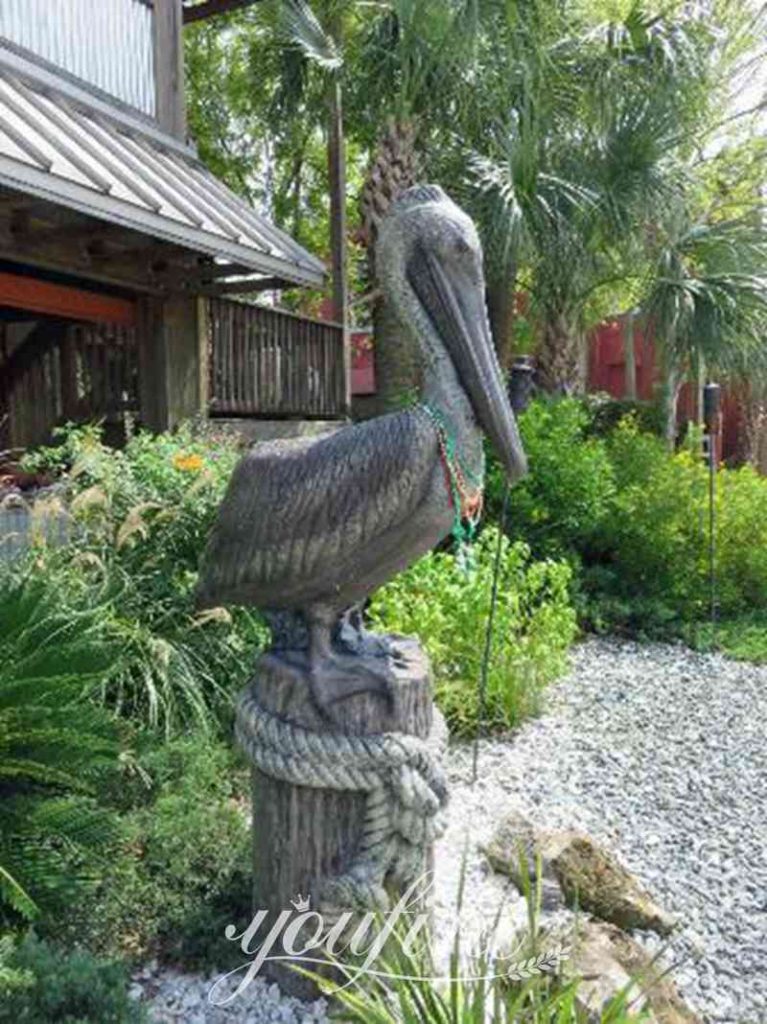 Large Outdoor Bronze Pelican Statue Yard Decor Factory Supplier BOKK-756 - Other Animal sculptures - 19