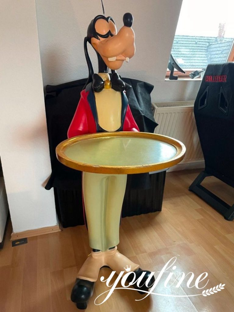 Custom Fiberglass Butler Statue with Tray Manufacturer FOKK-010 - Fiberglass Statue - 10