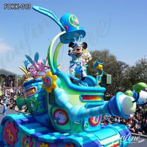 Outdoor Large Fiberglass Disney Parade Floats Decoration Supplier FOKK-015