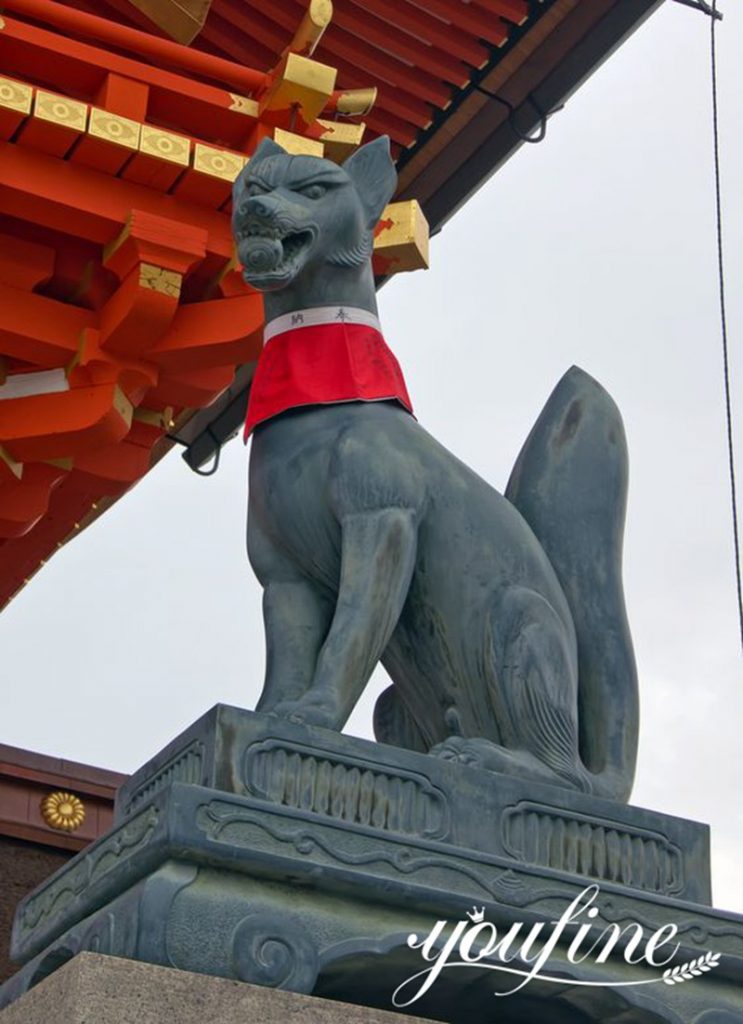 Japanese fox statue for sale-YouFine Sculpture.