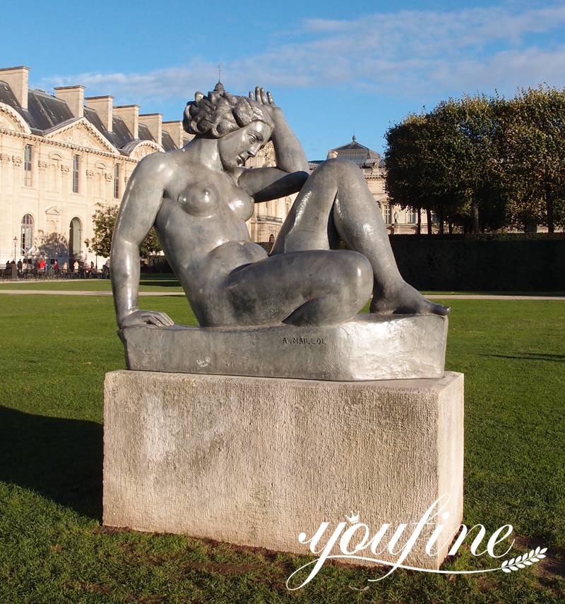 Famous Bronze Aristide Maillol Sculpture-La Riviere Manufacturer BOK1-390 - Bronze Figure Sculpture - 11