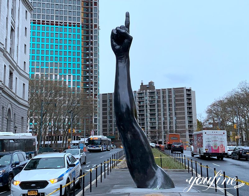 Custom Bronze Giant Arm Statue for Public Squares Wholesaler BOK1-389 - Bronze Figure Sculpture - 3