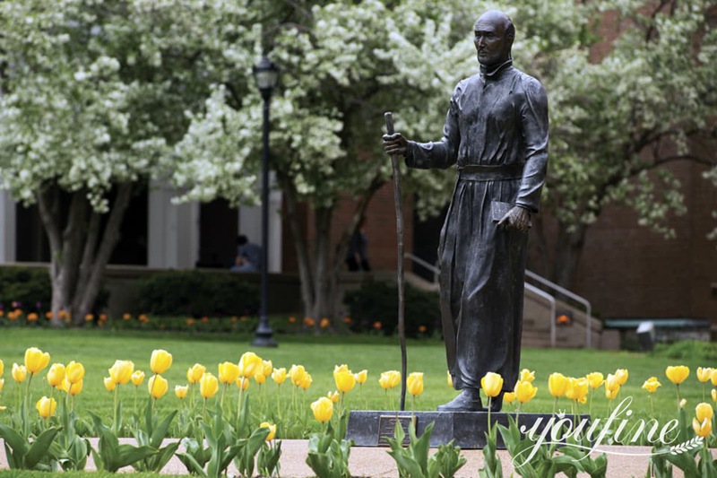 Bronze St. Ignatius Religious Statue for Outdoor Factory Supplier BOK1-377 - Bronze Figure Sculpture - 13