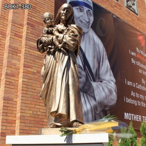 Custom Life-size Bronze Mother Teresa Statue Outdoor Decor Wholesaler BOK1-380