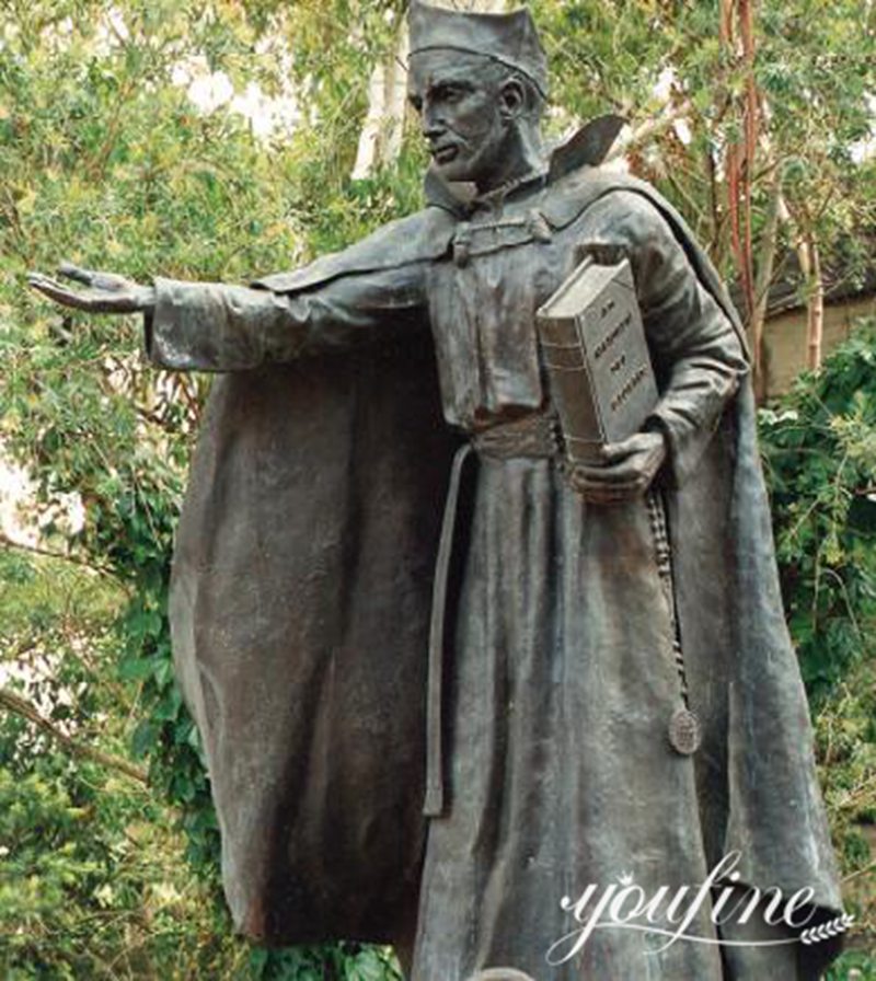 Bronze St. Ignatius Religious Statue for Outdoor Factory Supplier BOK1-377 - Bronze Figure Sculpture - 2