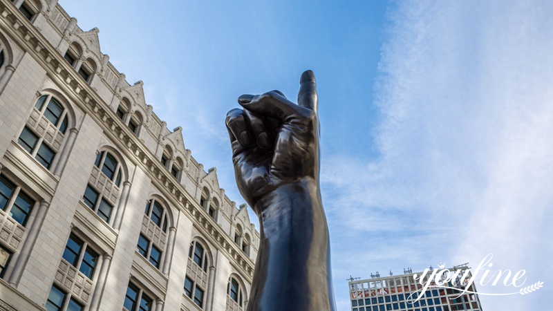 Custom Bronze Giant Arm Statue for Public Squares Wholesaler BOK1-389 - Bronze Figure Sculpture - 1