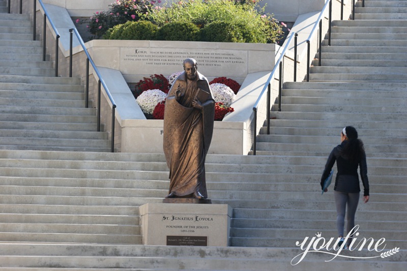 Bronze St. Ignatius Religious Statue for Outdoor Factory Supplier BOK1-377 - Bronze Figure Sculpture - 9