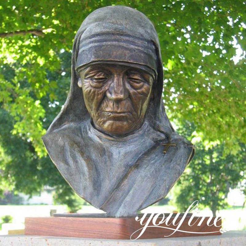 cast bronze mother Teresa statue-YouFine Sculpture